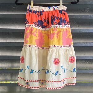 Zara Floral Midi Skirt